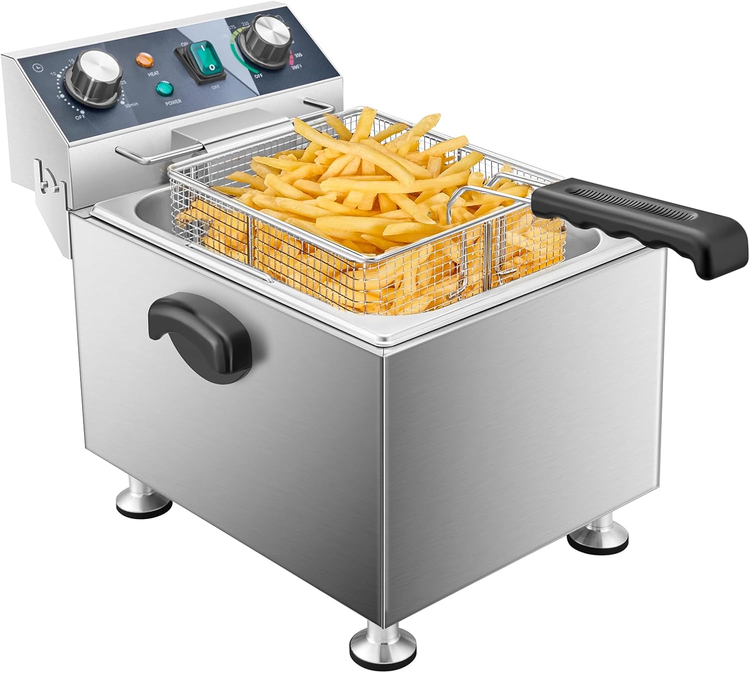 Deep Fryer Stainless - Elektrische friteuse - 13L 13.7QT commerciële