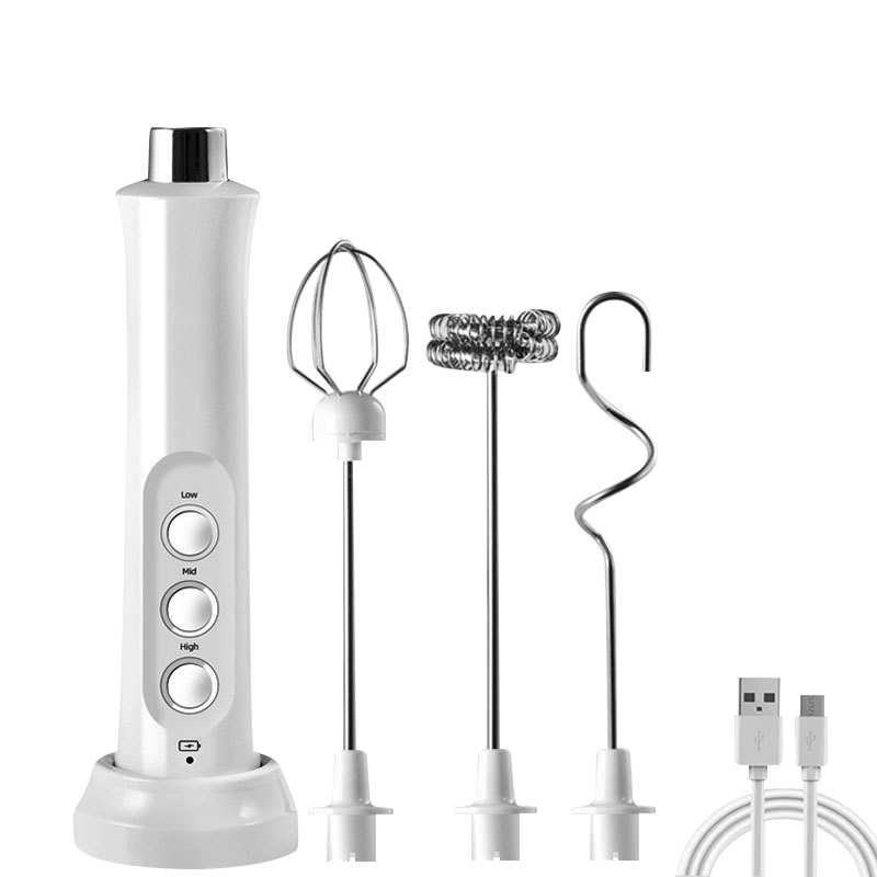 Yogurt Maker Electric - 3-in-1 draagbare oplaadbare elektrische melkopschuimer Schuimmaker