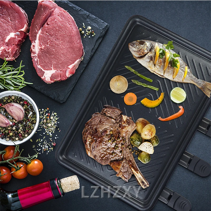 Raclette Grill Table - Tafelgrill Elektrische Koreaanse BBQ Grill Indoor