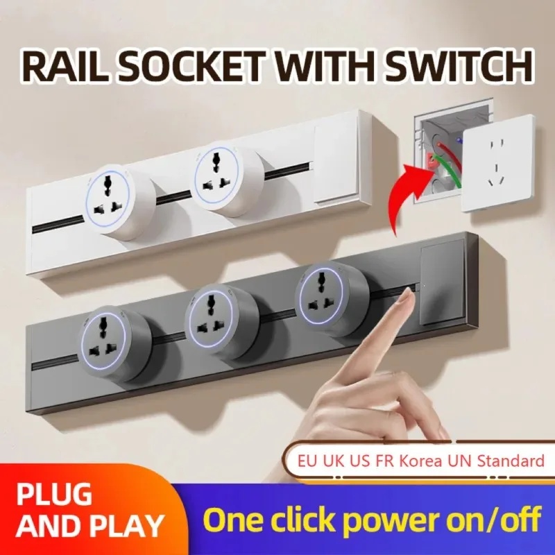 Kitchen Appliances Uk - Krachtige railcontactdoos keukenuitbreidingstopcontact huishoudelijk apparaat pop-up