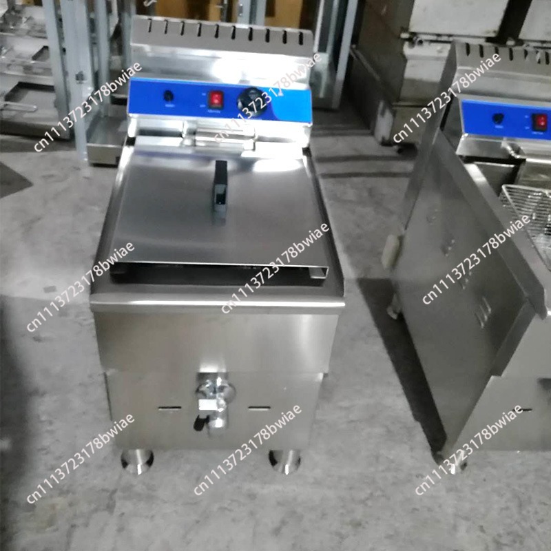 Deep Fryer Stainless - Commerciële 18L gasfriteuse van roestvrij staal,