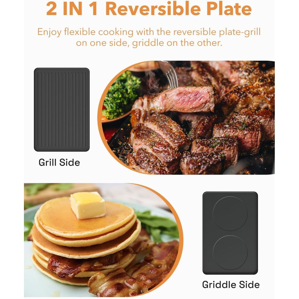 Raclette-tafelgrill, 2-in-1 Ko - Raclette Grill Table recensie en prijs