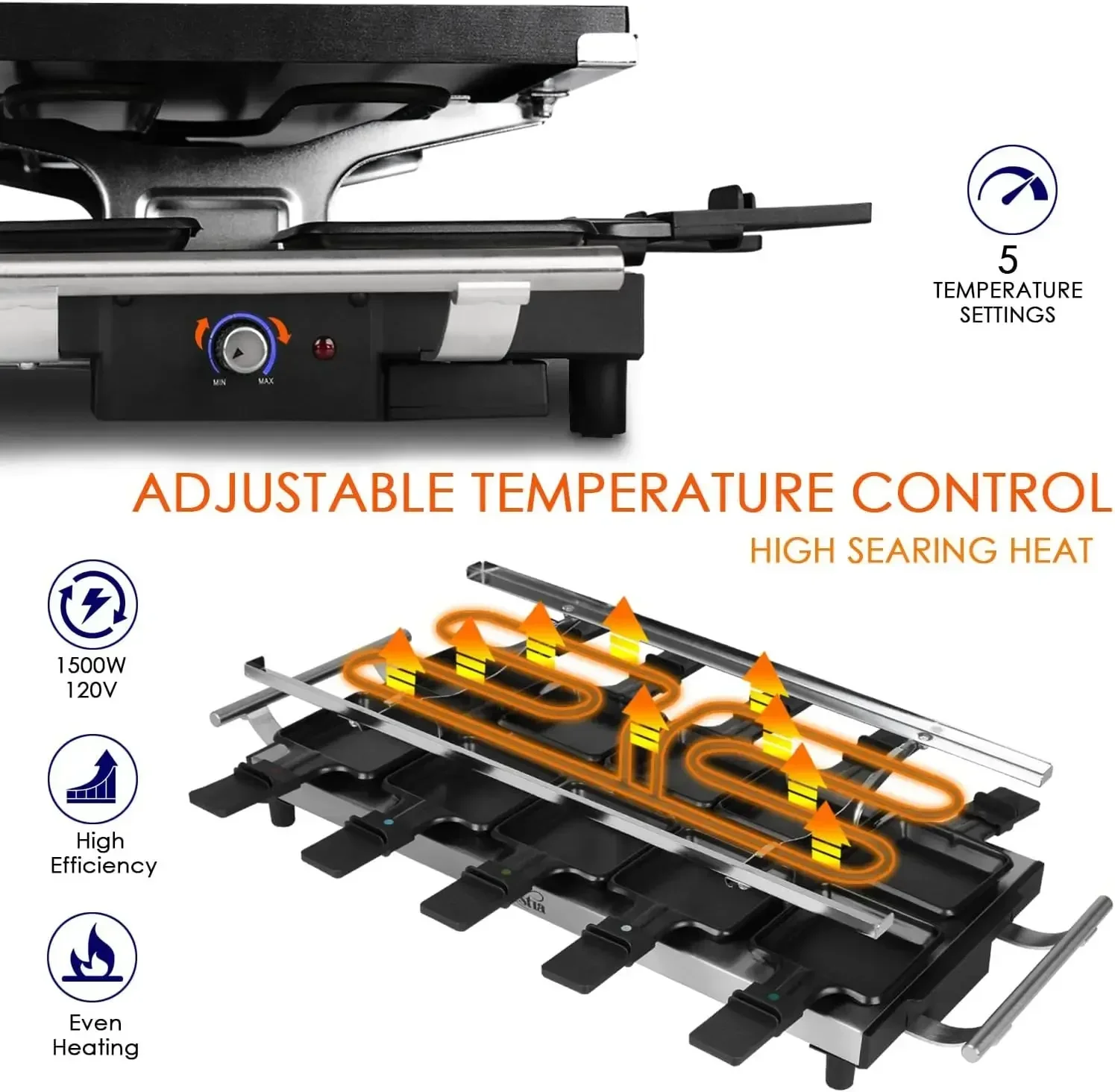 Artestia Raclette Tafelgrill,  - Raclette Grill Table recensie en prijs