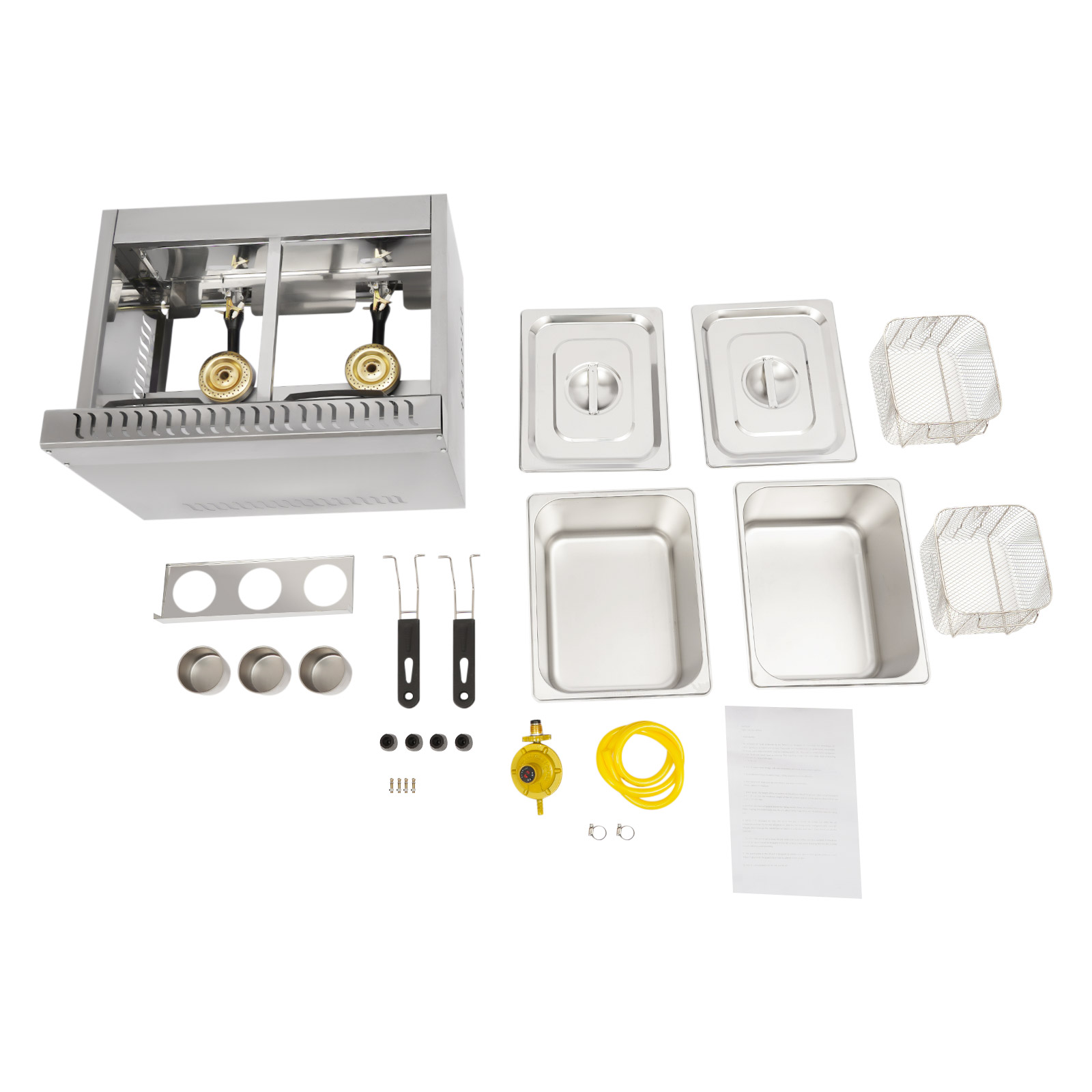 Commerciële dubbele friteuse m - Deep Fryer Stainless recensie en prijs