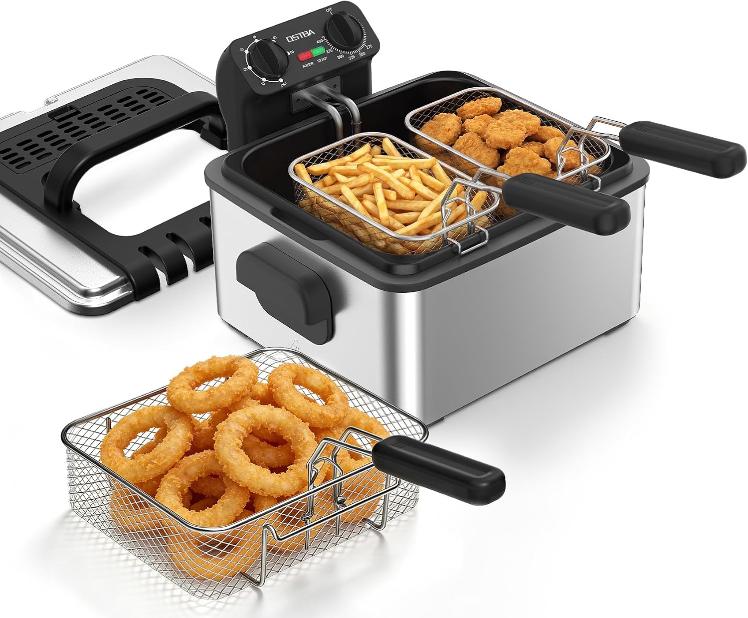 Elektrische friteuse met 3 man - Deep Fryer Stainless recensie en prijs