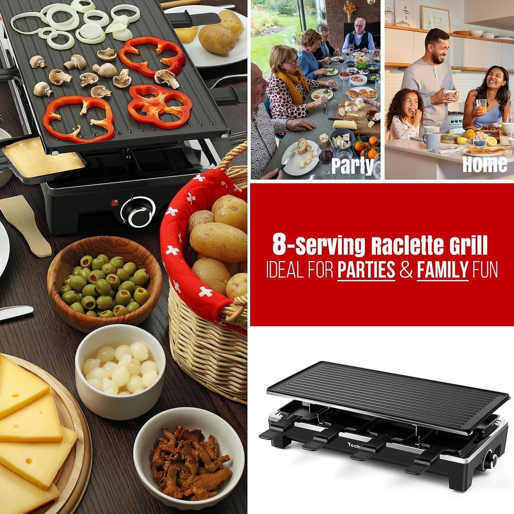 Raclettegrill, elektrische taf - Raclette Grill Table recensie en prijs