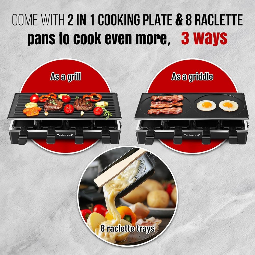 Raclettegrill, elektrische taf - Raclette Grill Table recensie en prijs