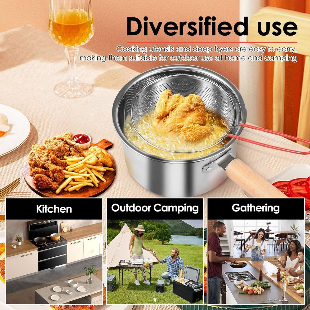 2,5L roestvrijstalen frituurpa - Deep Fryer Stainless recensie en prijs