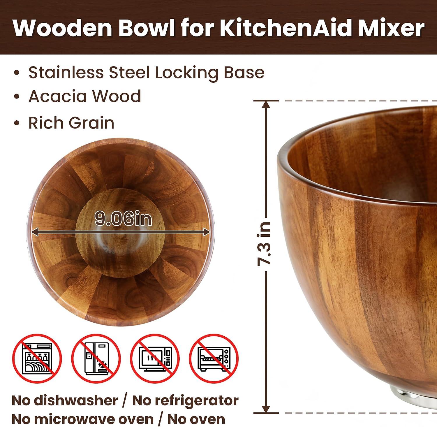 KITOART 5QT houten mengkom voo - Stand Mixer Bowl recensie en prijs