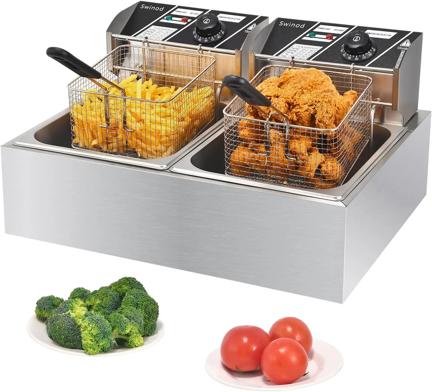 Commerciële frituurpan met man - Deep Fryer Stainless recensie en prijs
