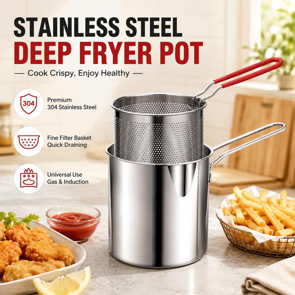 Roestvrijstalen frituurpan met - Deep Fryer Stainless recensie en prijs
